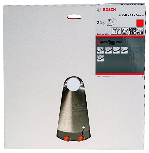 Bosch Pro Kreissägeblatt Speedline Wood zum Sägen in Holz für Tischkreissägen (Ø 250 mm) - 2