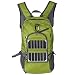 Produktbild iRegro Solar Rucksack mit Akku, Outdoor Ultra-dünner Beweglicher Tasche mit höch Effizienz Sonnenkollektor, 3.5W Solar Panel Tasche mit 2000 mAh Power Bank für Camping, Klettern, Sport, Reisen und Ausflüge (Grün)
