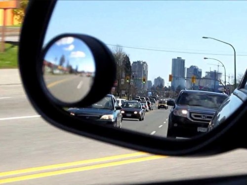 CarFrill Blind Spot Round Wide Angle Adjustable Convex Rear View Glass Mirror 360° Rotate for All Universal Vehicles -Pack of 2 - Image 4