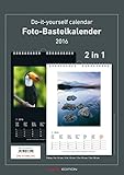 Foto-Bastelkalender 2016 - 2 in 1: schwarz und weiss - Bastelkalender: Do it yourself calendar A4 - datiert - Valentinstag-Kalender by 