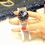 GRCSGL Uhr-Mädchen-sternenklarer Himmel-Magnet-Bügel-Mode-Trend Waterproof 2018 Netto-Roter Himmel-Stern, golden