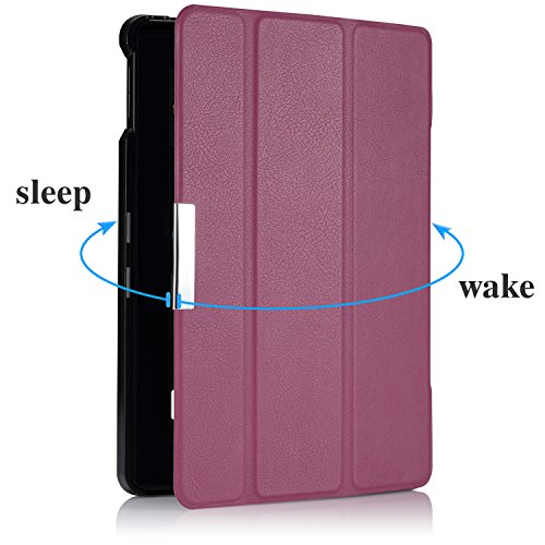 MoKo Fire HD 7 2014 Hülle – Ultra Slim Lightweight Schutzhülle Smart Cover mit Auto Schlaf / Wach Funktion und Standfunktion für Amazon Kindle Fire HD 7.0″ (4. Generation – 2014 Modell), Violett (Nicht für Fire 7 2015) - 4