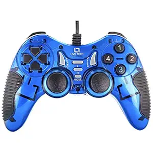 Live Tech Turbo Double Vibration Gamepad (Blue)