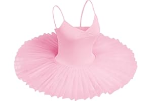 IBAKOM Robe Ballet Femme Danse Tutu Costume Danse Cygne Bretelle Spaghetti Caraco Justaucorps Salle de Bal Ballerine Patinage sur Glace Vêtements de Danse