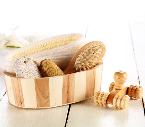 newgen medicals 6-teiliges Badeset aus Naturmaterialien - 3