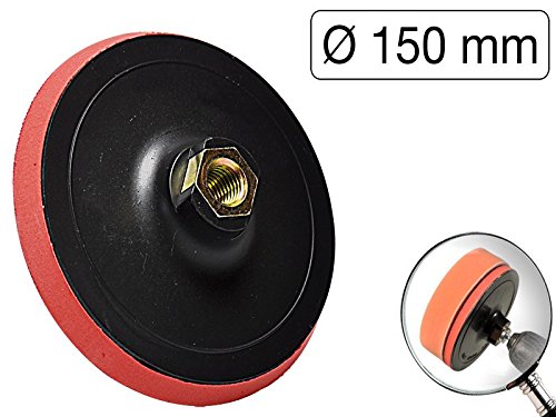 Schleifteller mit Klett 150 mm mit M14 Gewinde für Schleifmaschinen