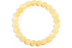 Ouubuuy Crystal Bracelet,8mm Natural Gemstone Bead Bracelet,Healing Crystal Bracelet for Women Men