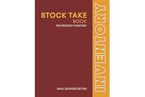 Stock Taking Book: Product Inventory Log for Small Business and Self Employed