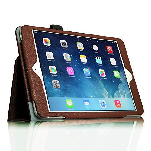 Fintie Apple iPad mini 1 / 2 / 3 Hülle – Slim Fit Foilo Kunstleder Schutzhülle Tasche Etui Case Smart Cover mit Auto Schlaf / Wach, Standfunktion für iPad mini 3 / 2 / 1 , Braun - 4