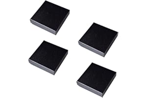 ibasenice Uhr Geschenk Papierbox Taschenuhrenbox 4 Stücke Schwarze Papierbox Taschenuhrenetui Pappe Taschenuhrenorganizer Aufbewahrungsbox für Taschenuhr Ring Ohrring Halskette Kette- L