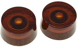 KAISH Confezione da 2 manopole per manopola della velocità della chitarra USA/Imperial Spec LP per gibson Les Pauls o CTS Pentole Ambra