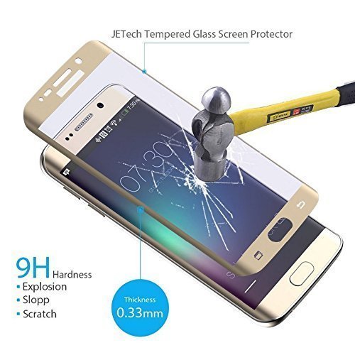 Samsung Galaxy S7 EDGE SILVER CURVED FULL COVER COPERTURA COMPLETA COMPLETA temperato protetto contro le pallottole Armatura Vetro di protezione Armatura di pellicola di rivestimento Protezione di vetri in vetro di vetro duro Protezione di pellicola di fogli mobili Struttura in vetro