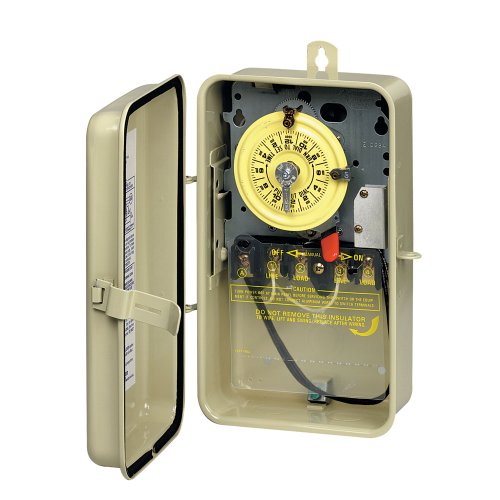 Intermatic T104R201 DPST Heat Pro Time Switch In Metal Enclosure