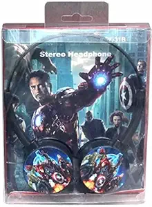 Shyam Creation Avenger Colourful Wired Adjustable Headphone Handband Stereo Sound for Kids Avenger Head Phone (3mm Jack)