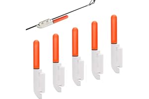 kyaoayo 5 campane di allarme per pesca, luce notturna a LED, con fibbia, indicatore di abbondanza, indicatore di morso notturno.