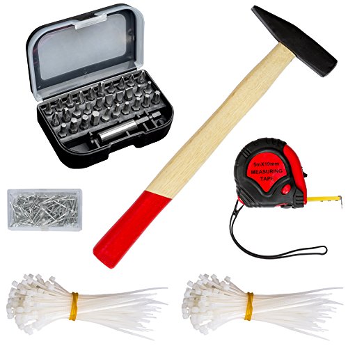 TecTake 500 teiliger Werkzeugkoffer mit 4 Fächern mit Werkzeug bestückt - 7