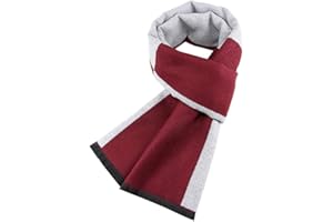 Ueither Uomo Sciarpa Autunno Invernale Sciarpa Termica Calda Morbida Sciarpa Casual Business