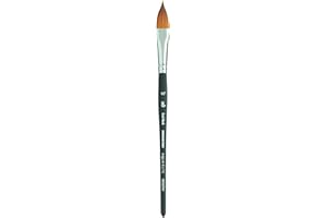Princeton Aqua Elite NextGen Artist Brush, Series 4850 Synthetic Kolinsky Sable for Watercolor, Oval Wash, Size 1/2