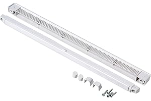 Merriway BH05603 Windows and Door Fully Adjustable Trickle Vent 400 mm (15.748 inch) -White