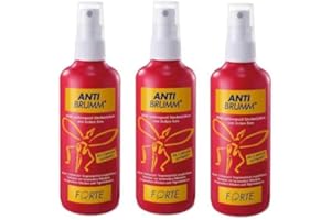 ANTI BRUMM AntiBrumm Forte Prodotto da nebulizzare tiene lontane efficacemente zanzare e zecche 3 da 150 ml adatto a partire dai 3 anni anche per zanzare tropicali e zanzare tigre incluse 2 pinze per zecche