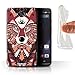 Produktbild Stuff4® Gel TPU Hülle/Hülle für Motorola Moto Turbo/Wolf-Rot Muster/Aztec Tier Muster Kollektion