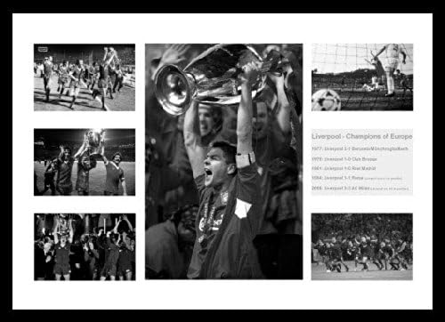 Liverpool Champions League - Champions of Europe 1977-2005 Framed 42x30cm Photo Memorabilia