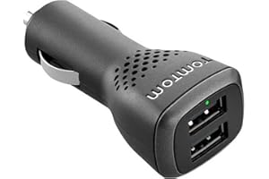 TomTom 9UUC.001.26 High Speed-Doppelladegerät (2.500 mA, 2-fach USB) Schwarz