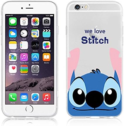 New Disney Winnie The Pooh Mickey &amp; Daisy CLEAR TPU Soft Case For Iphone 6/6S &amp; 6+/6+.S (APPLE IPHONE 6/6S, WE LOVE STITCH)