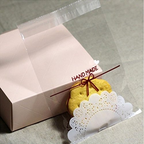 Generic 100pcs Spitze Selbstklebendes Cookie Süßigkeiten Geschenkbeutel Geburtstag - 6