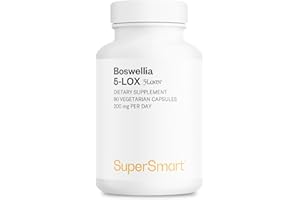 SuperSmart - Boswellia 5-LOX - Extrait de Boswellia Serrata Standardisé 30% d’AKBA - Contribue à Inhiber l'Inflammation | Sans OGM - 90 Capsules Végétariennes