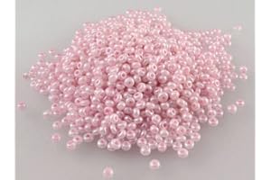 BOHEMIA CRYSTAL VALLEY 20g (1292 pcs) Round Rocailles Glass Seed Beads Preciosa Ornela 9/0, 2.4-2.8 mm (0.09-0.11 inches), ceylon pink (37173)