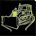 Price comparison product image 3D Acrylic Night Light Bulldozer Traktor Lkw Auto 3D Nachtlicht 7 Farbwechsel Led Tisch Schreibtischlampe Acryl Flache Abs Basis USB Ladegerät Dekoration