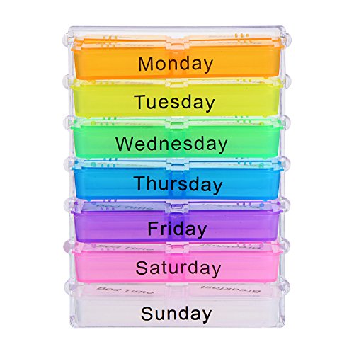 Mudder Pille Box 7 Tag Medizin Box Organizer mit 28 Fächern - 2