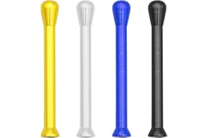 JPGhaha Snuff Snort Esnifador De Tubo Pipas para Fumar 68mm 4 Colores Pajitas para Inhalar de Aluminio Portátil Accesorio Exquisito para Fumadores y Regalo para Amigos 4 Unidades