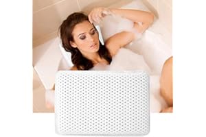 TMISHION bath pillowBath Pillow, Spa Bath Pillows Bath Pillows Premium Spa Bath Pillows with Ergonomic Neck & Head Pads, Non-Slip Bath Cushions