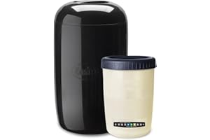 EasiYo Yogurtiera nera da 1 kg, con barattolo e istruzioni (lingua italiana non garantita)