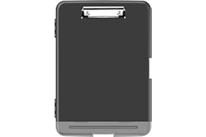 XHDA A4 Clipboard Storage Box with Separate Pen Compartment, Plastic Clipboard Folder A4 with Storage, Portable Clipboard A4 for School, Utility, Industrial Office