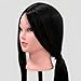 Neverland Professional 24" 50% Real Human Hair Training Head With Free Clamp For College and Professional Use Black #1B