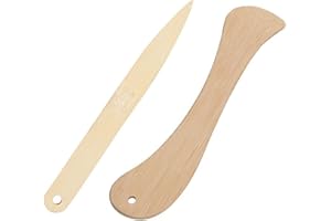 SHPUJUN 2 Stück Falzbein für Papier,Falzmaschine für Binding Falten,Schneidegerät Falzstift Falzfunktion,Werkzeug Schneide und Falzbrett,Falzbein Knochen,Bone Folder