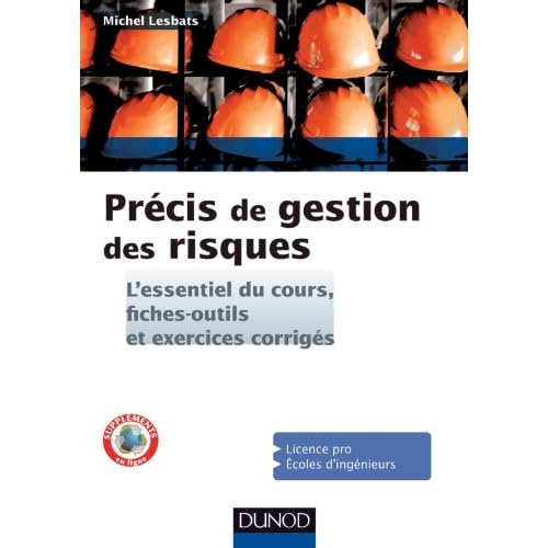Précis de gestion des risques - L'essentiel du cours, fiches-outils et exercices corrigés