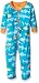 Hatley Baby Boys 0-24m Infant Footed Coverall Fish Bones Footies, Multicoloured (Blue), 3-6 Months