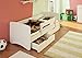 Produktbild Best For Kids Kinderbett / Jugendbett 90x180 mit Rausfallschutz und zwei Schubladen 33 Design (Weiß)