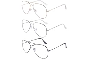 ALWAYSUV Klasyczne okulary metalowe oprawki oprawki okularów vintage okulary dekoracyjne