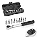 Produktbild 2-14 Nm Drehmomentschlüssel Satz, Lolypot Fahrrad drehmoment schlüssel 1/4" Fahrrad Reparatur Werkzeug Drehmomentadapter mit 8 hex bit und 2 torx bit