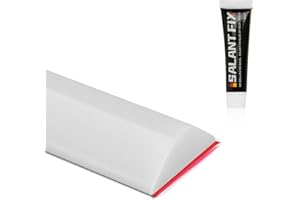 Flintronic Bariera podłogowa do wilgotnych pomieszczeń, 1 m, próg prysznicowy, bariera wodna z klejem 20G, silikonowy pasek zatrzymujący wodę do kuchni, łazienki