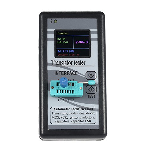KKmoon Multifunktionale Transistor Tester 128 x 160 TFT-Farb-Display Diodenthyristor Kapazität Widerstand Induktivität MOSFET ESR LCR Meter