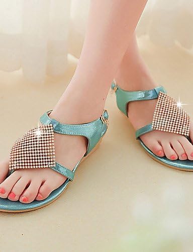 ShangYi Women's Shoes Heel Flip Flops Sandals Outdoor / Dress / Casual Black / Blue / Yellow / White , golden-us5 / eu35 / uk3 / cn34 , golden-us5 / eu35 / uk3 / cn34