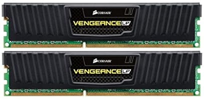 Corsair CML8GX3M2A1600C9 Vengeance Low Profile 8GB (2x4GB) DDR3 1600 Mhz CL9 XMP Performance Desktop Memory Schwarz