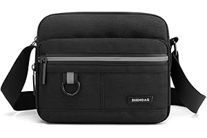 Hjkiopc Shoulder bag for Men Crossbody Small Shoulder Bag Portable mobile phone coin bag/Travel Utility Work Practical Handy Mens