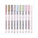 Produktbild Fletion 10 Farben Set Bunt Metallic Permanent-Marker für DIY Fotoalbum/die Karte,Einsatz auf jedem Untergrund -Papier,Glas,Kunststoff,Keramik